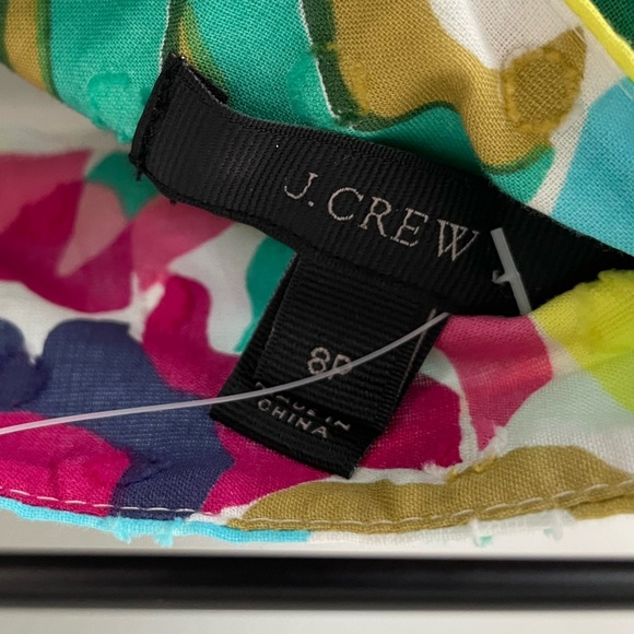 NEW J. Crew Vibrant Watercolor Floral Tie Waist Skirt Size 8 Petite J Crew.  6 - Picture 9 of 10